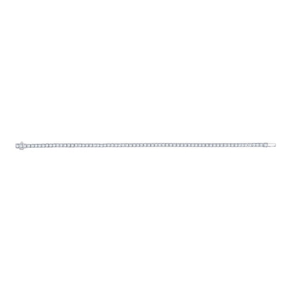 3 ct. tw. Four-Prong Classic Lab-Grown Diamond Tennis Bracelet in 14k White Gold 7"