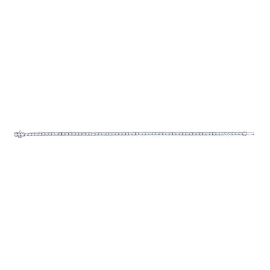 3 ct. tw. Four-Prong Classic Lab-Grown Diamond Tennis Bracelet in 14k White Gold 7"