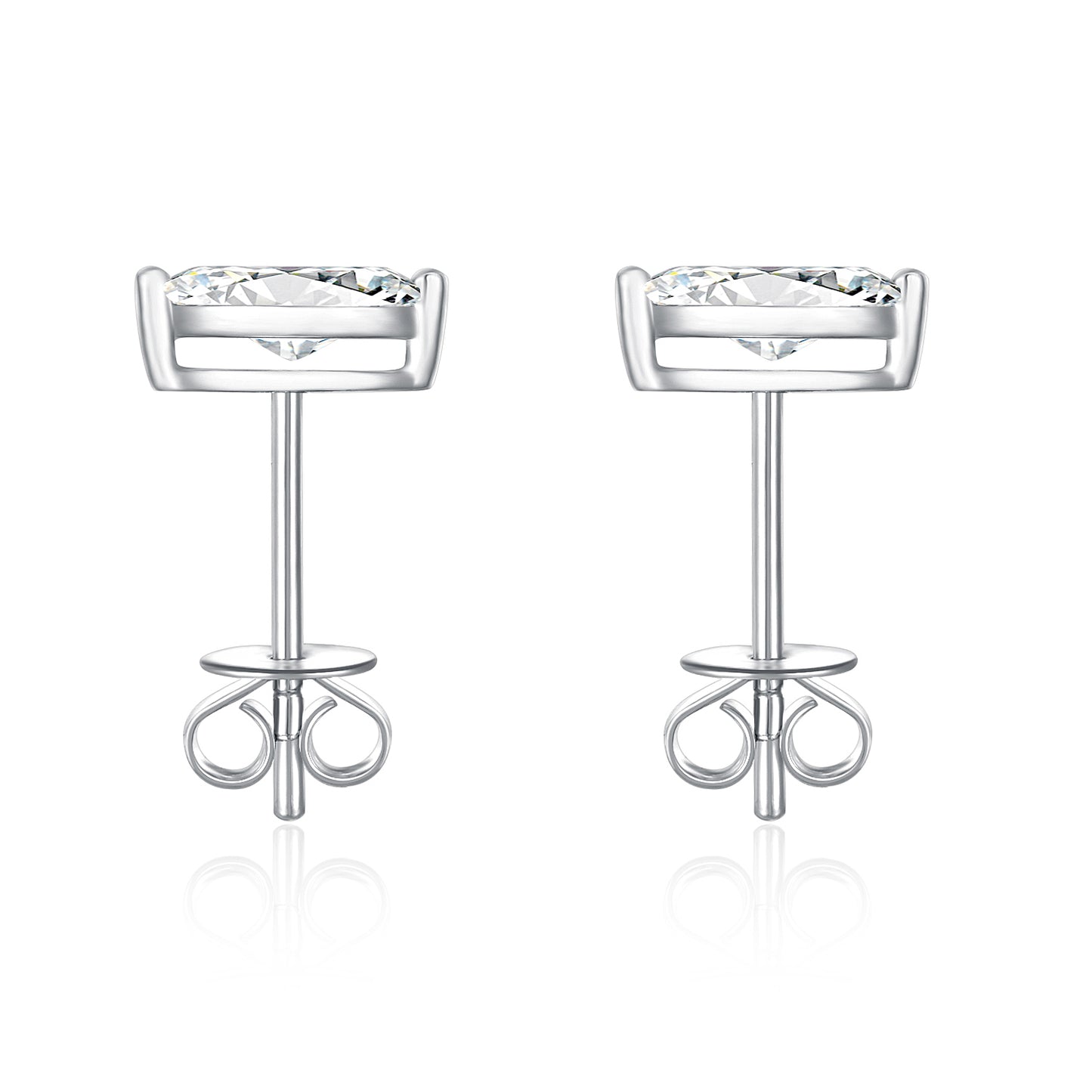 Boucles d'oreilles pendantes en or et émeraude