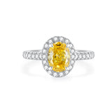 Bague de fiançailles solitaire classique à six griffes