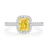 Bague de fiançailles solitaire classique à six griffes