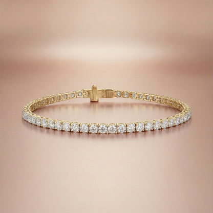 3 ct. tw. Four-Prong Classic Lab-Grown Diamond Tennis Bracelet in 14k White Gold 7"